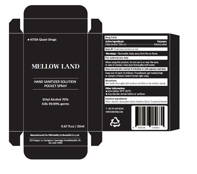 Product Label - Mellow Land Spray